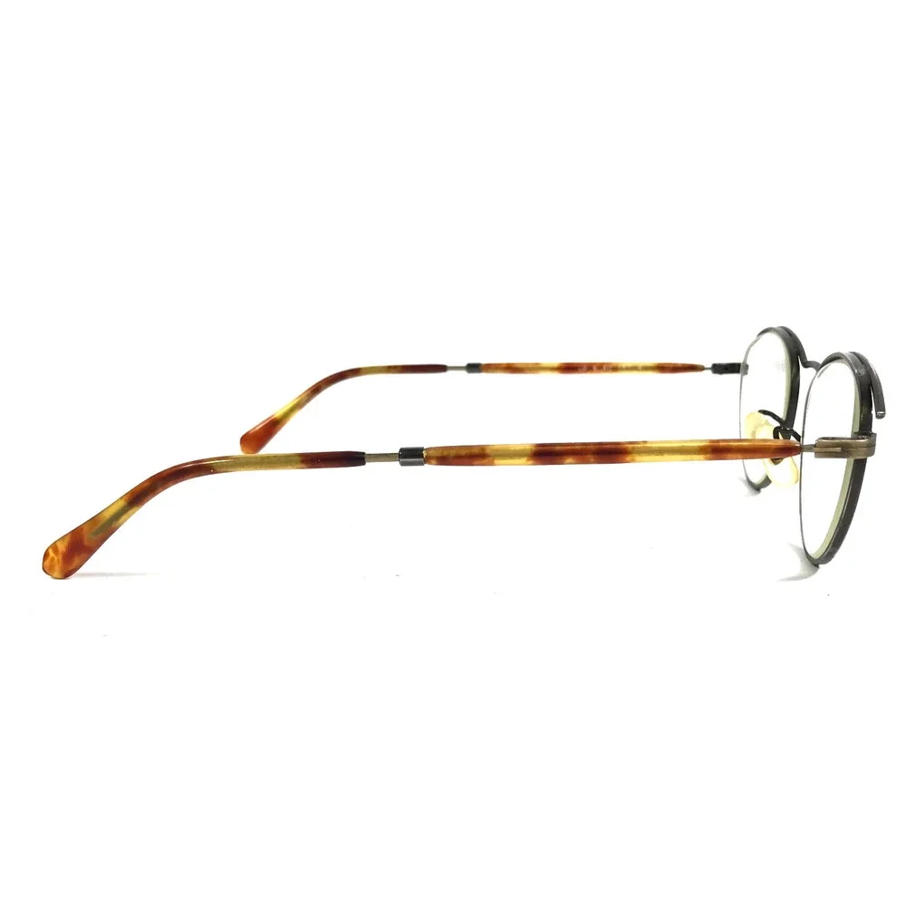 Vintage Oliver Peoples Eyeglasses Frames OP-6 AG/YBR Antique Gold 45-20-140